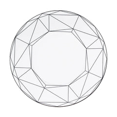 Gem Cut Onyx Dinner Plate