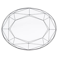 Gem Cut Onyx Oval Platter