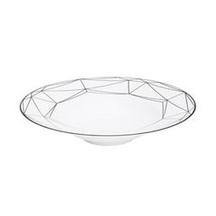 Gem Cut Onyx Soup Bowl
