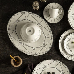 Gem Cut Onyx Oval Platter