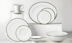 Comet Platinum 9" Oval Platter, Platinum