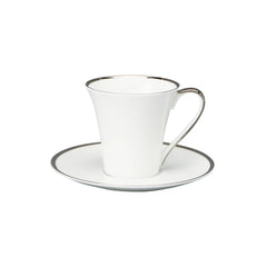 Comet Platinum Tea Cup & Saucer, Platinum