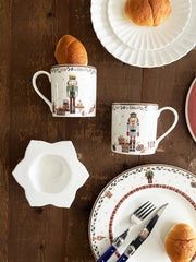 Nutcracker Mug (Set of 4) Gold Rim