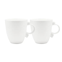 Geometrica White Mug set of 2