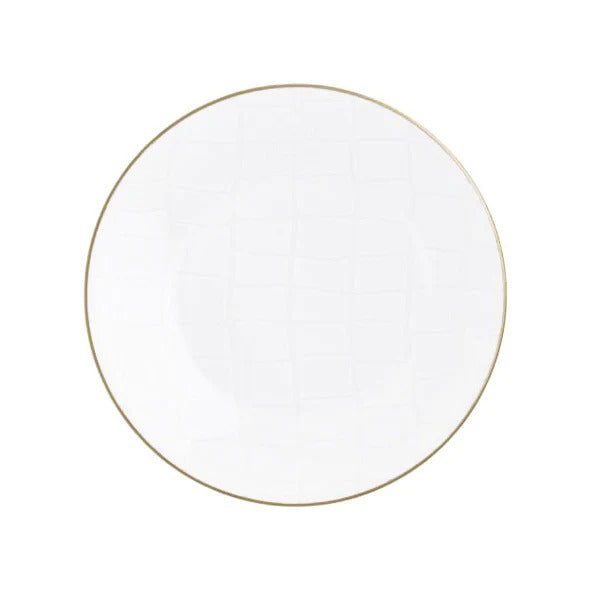 Alligator White Salad / Dessert Plate