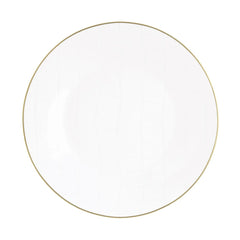 Alligator White Dinner Plate