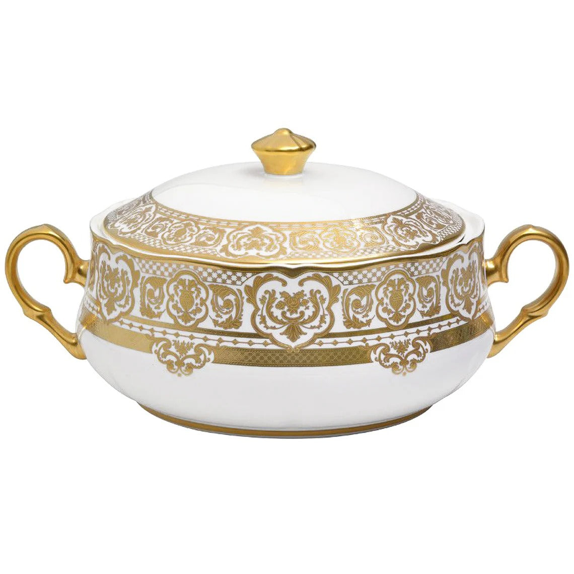 Carlsbad Queen White Covered Vegetable Bowl / Soup Tureen