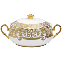 Carlsbad Queen White Covered Vegetable Bowl / Soup Tureen