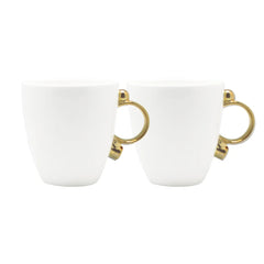 Geometrica Gold Mug set of 2