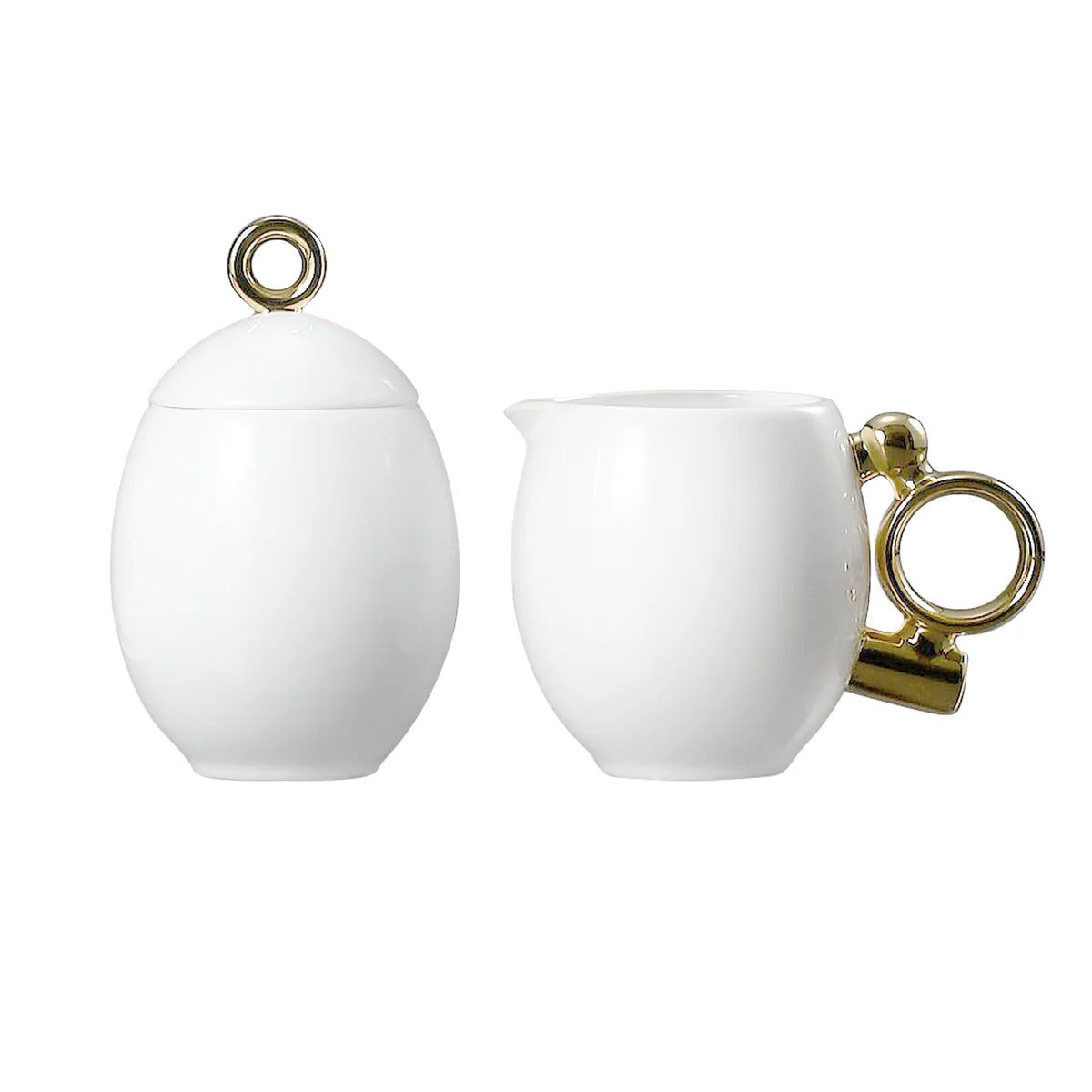 Geometrica Gold Sugar & Creamer Set