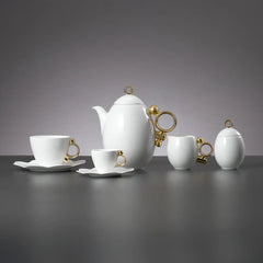Geometrica Gold Tea Cup & Saucer set of 2