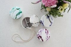 Marble Azure Jewelry Box