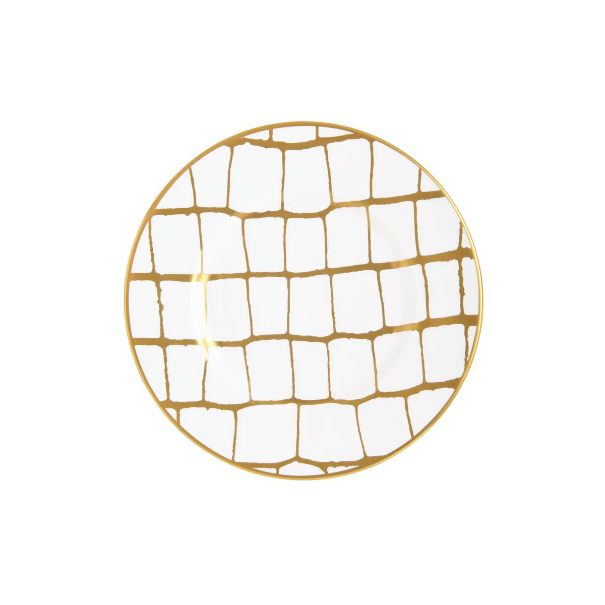 Alligator Gold Bread & Butter Plate