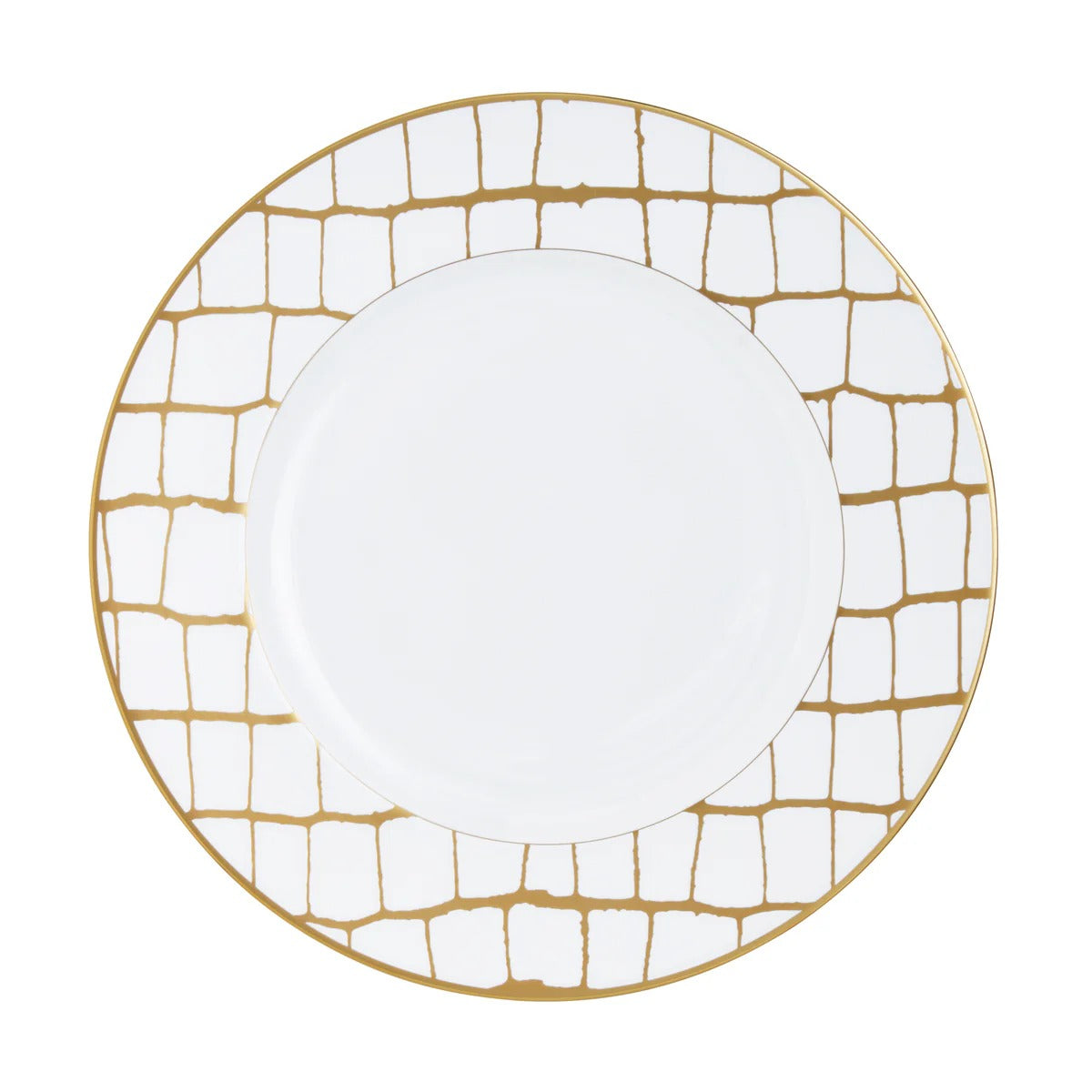 Alligator Gold Dinner Plate