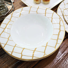 Alligator Gold Soup Bowl