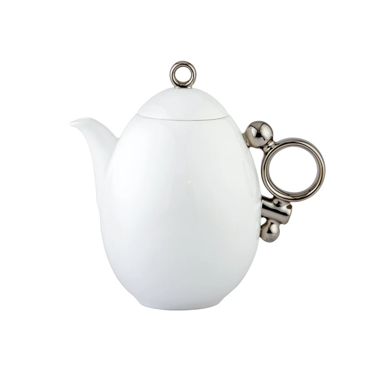 Geometrica Silver Teapot