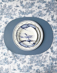 Marble Azure Canapé Plate, Set of 4