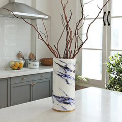 Marble Azure 14 Tall vase