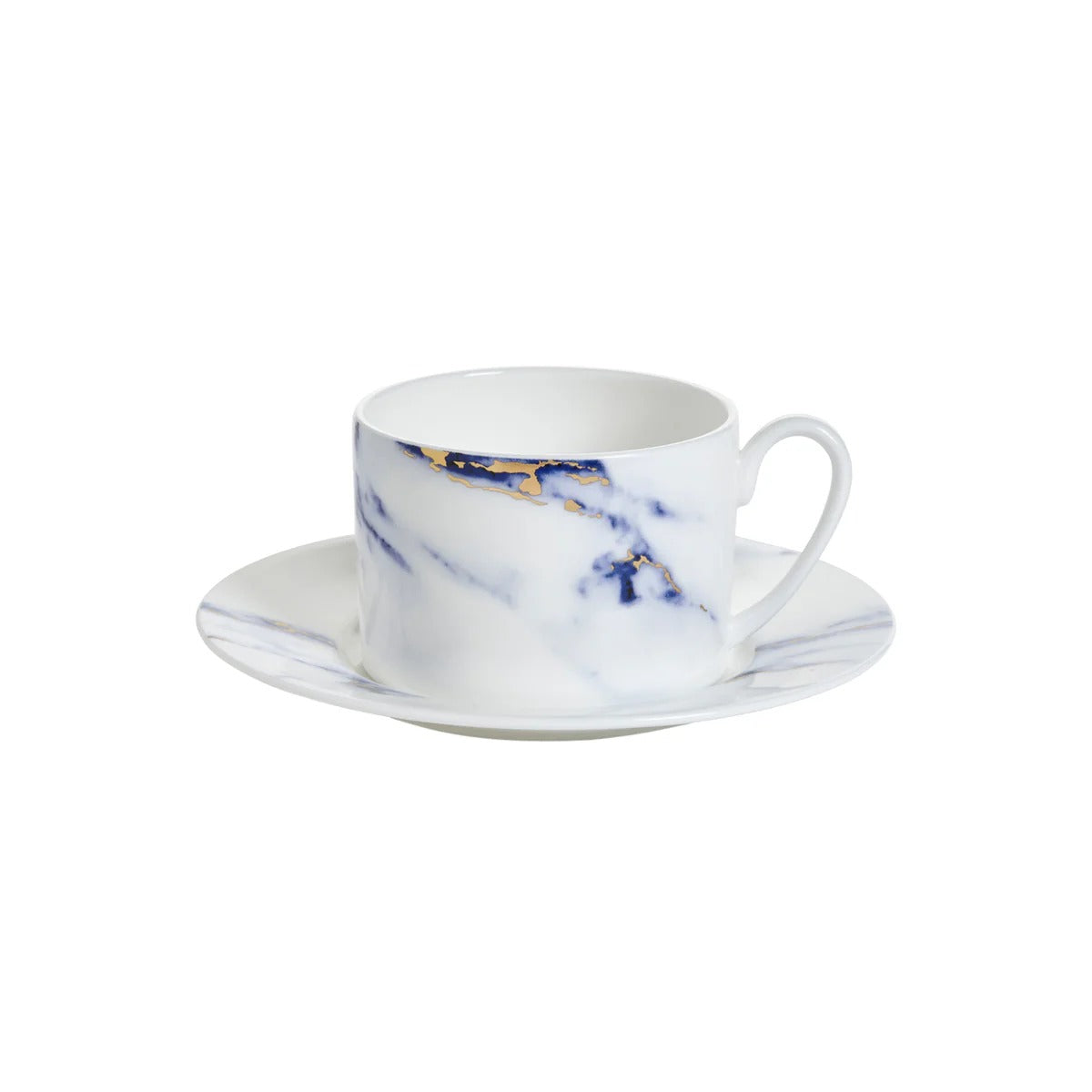 Marble Azure Tea Cup Saucer