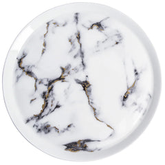 Marble Venice Fog Round Platter/ Charger Plate