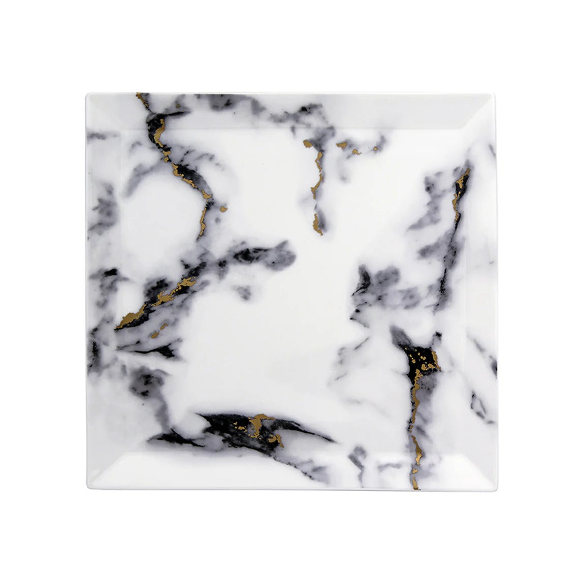 Marble Venice Fog Matzah Plate/ Square Serving Platter