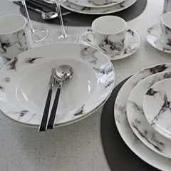 Marble Venice Fog Dinner Plate