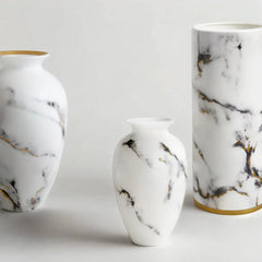Marble Venice Fog 12" Urn Vase