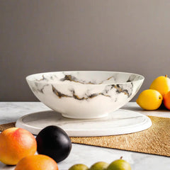 Marble Venice Fog Serving Bowl