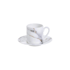 Marble Venice Fog Espresso Cup &amp; Saucer