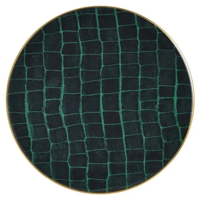Alligator Emerald Charger Plate