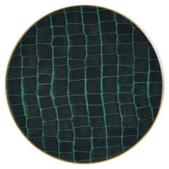 Alligator Emerald Charger Plate