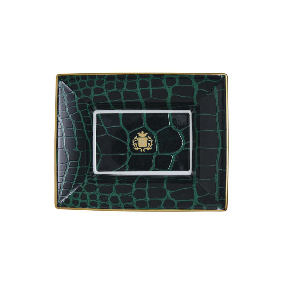 Alligator Emerald Vide Poche/ Jewelry Tray