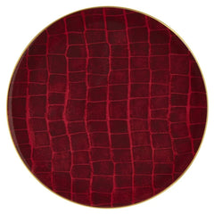 Alligator Ruby Charger Plate