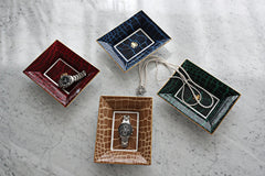 Alligator Emerald Vide Poche/ Jewelry Tray