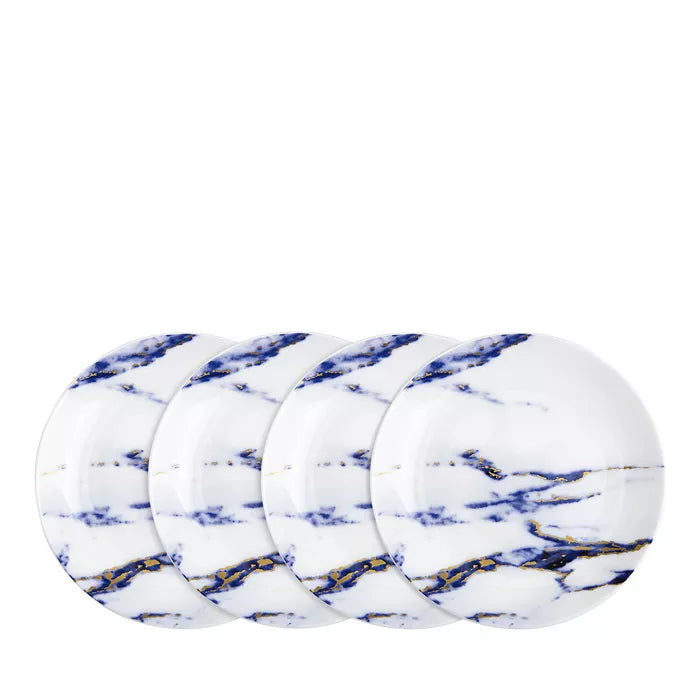 Marble Azure Set Of 4 Canape Plates