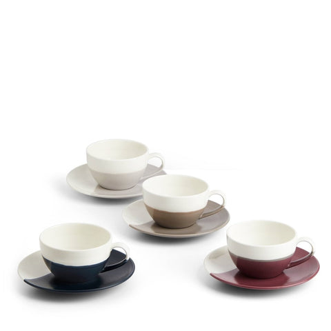 Cappuccino Cup & Saucer (set Of 4)