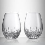 Lismore Essence Stemless Deep Red Wine, Pair