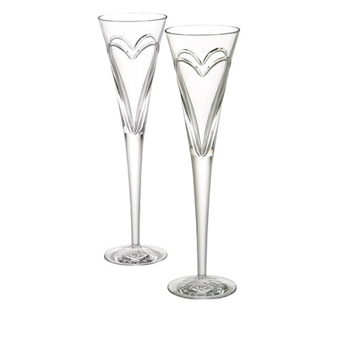 Wishes Love & Romance Toasting Flute, Pair