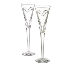 Love & Romance Toasting Flute 210ml 7floz, Set of 2