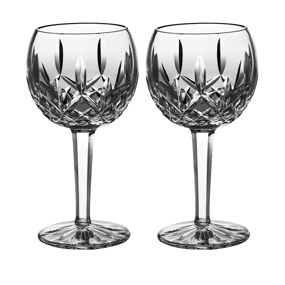 Lismore Balloon Wine 350ml 11.5floz,Set of 2