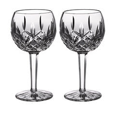 Lismore Balloon Wine 350ml 11.5floz,Set of 2