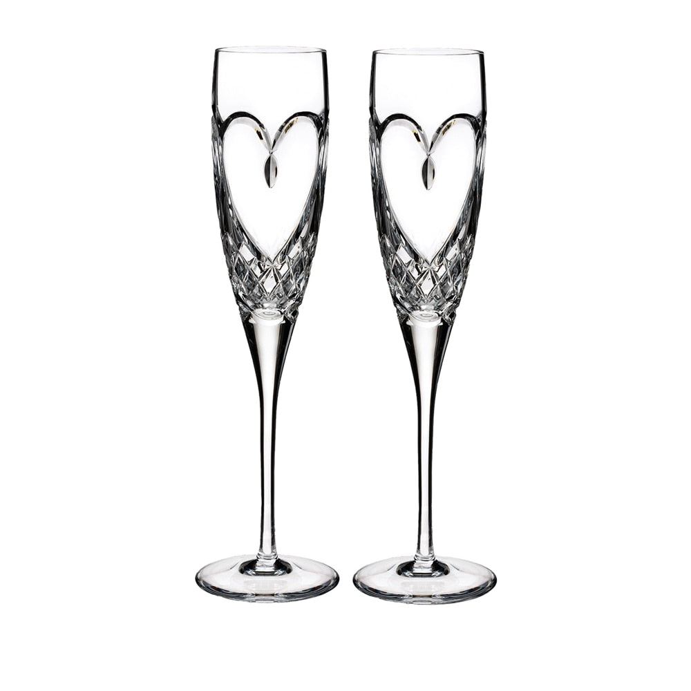 True Love Toasting Flute 210ml 7floz, Set of 2