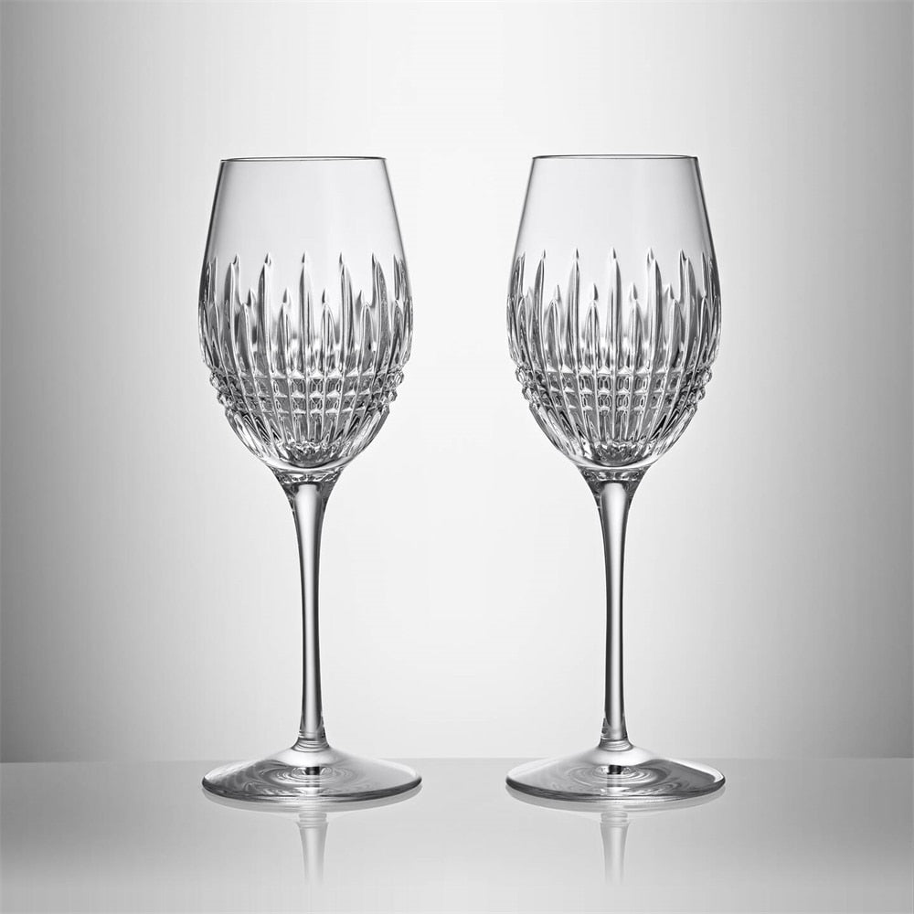 Lismore Diamond Essence Wine 12oz Set Of 2
