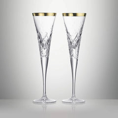 Gilded Toasting Flute 4.5oz, Set of 2
