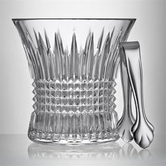 Lismore Diamond Ice Bucket 7.5" & Tongs