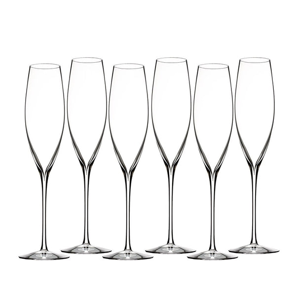 Elegance Champagne Classic Flute, Set Of 6