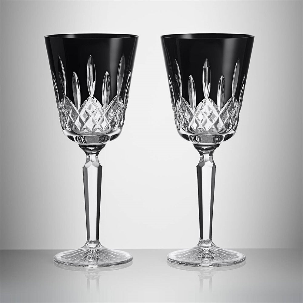 Lismore Black Goblet, Pair