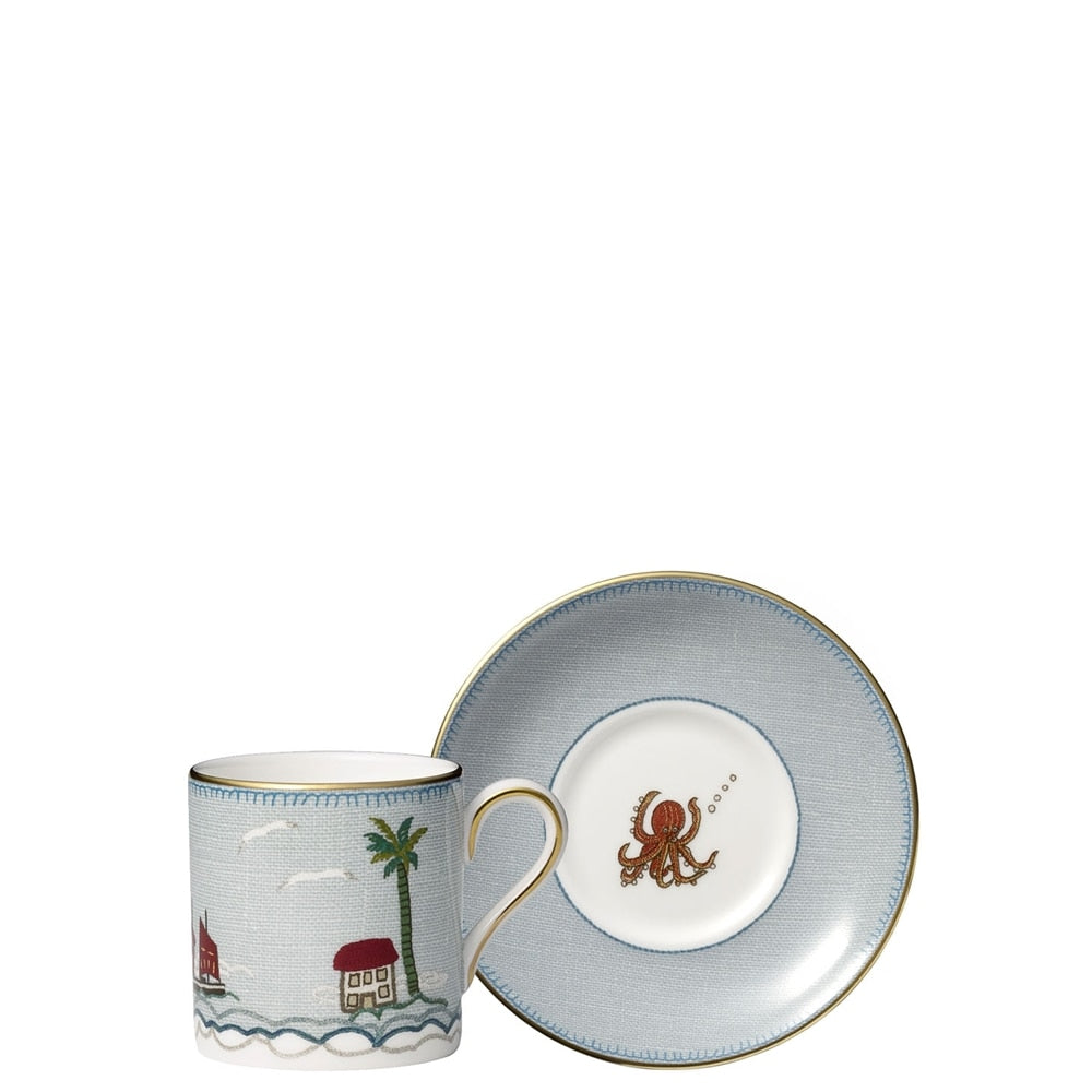 Kit Kemp Sailor's Farewell Espresso Cup & Saucer Set