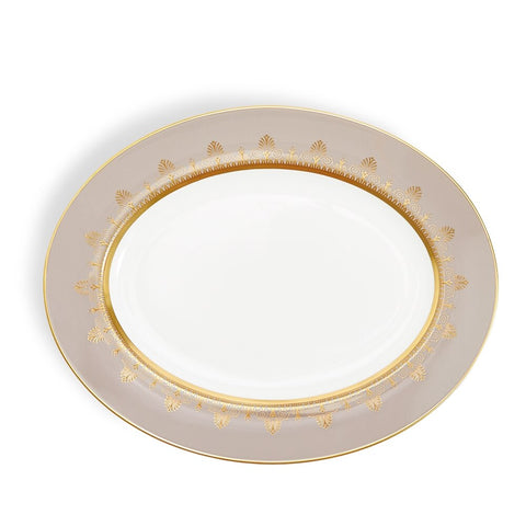 Anthemion Grey Oval Platter