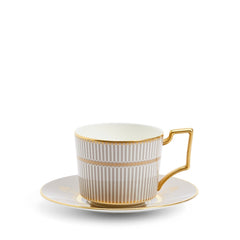 Anthemion Grey Tea Cup & Saucer